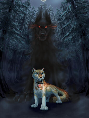 Shaded with background